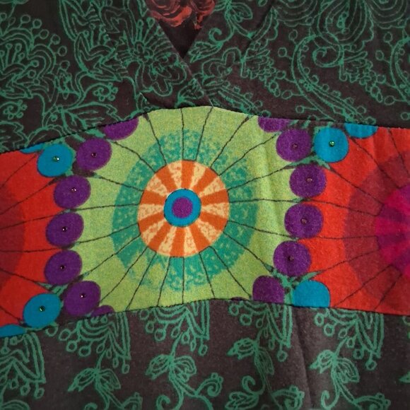 Desigual Inspired by Cirque Du Soleil Women's Large Multicolor Printed Dress - Picture 8 of 16